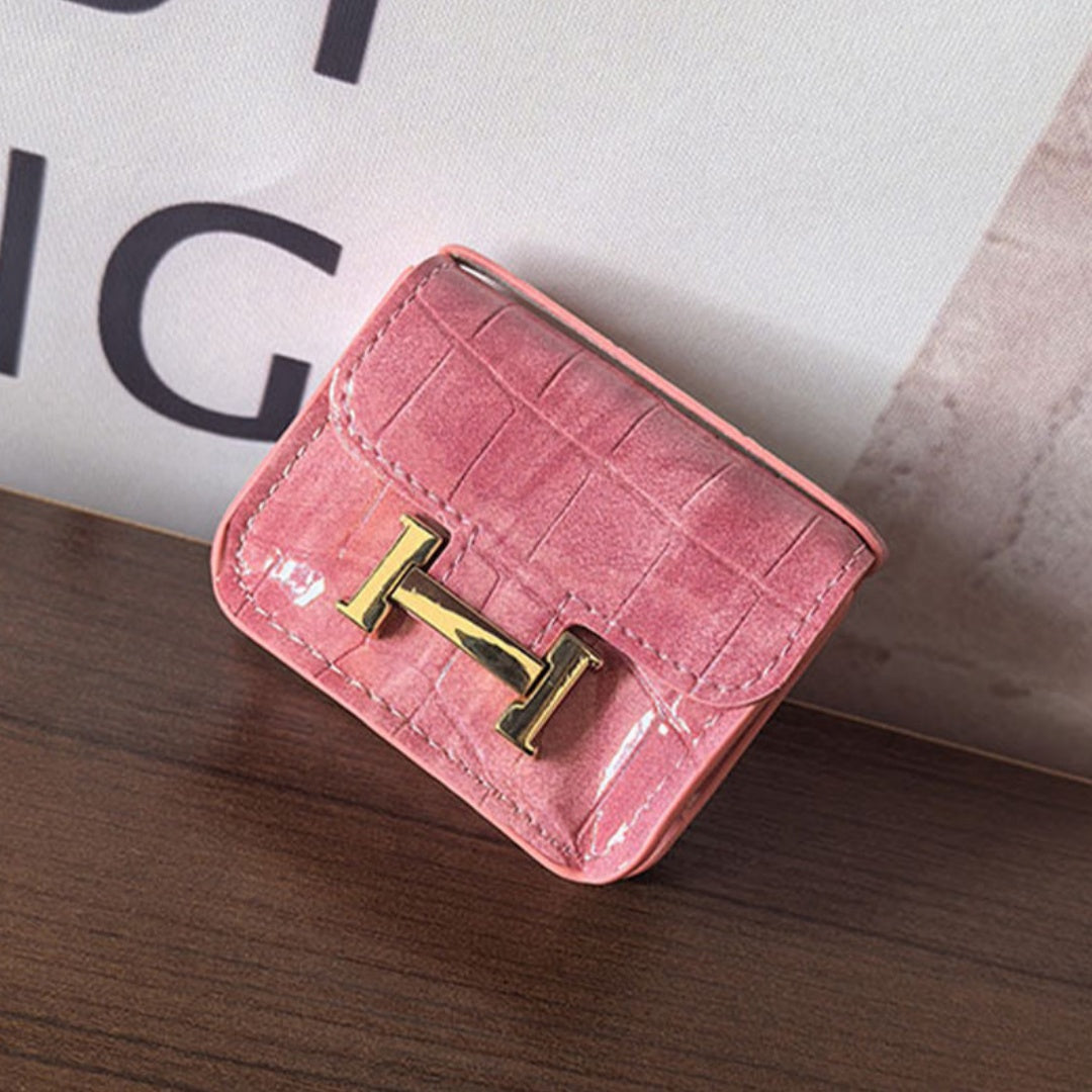 Mini Crocodile Grain Flap Bag Leather Bag Charm