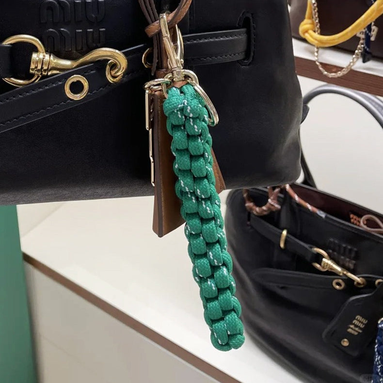 Braided Rope Knotty Bag Charm