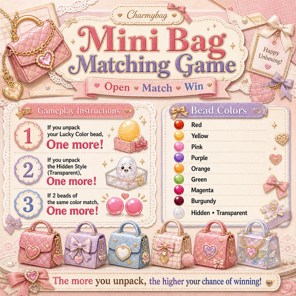 Mini Bag Matching Game - Limited-Time Extra Lucky Box Bonus 🎁