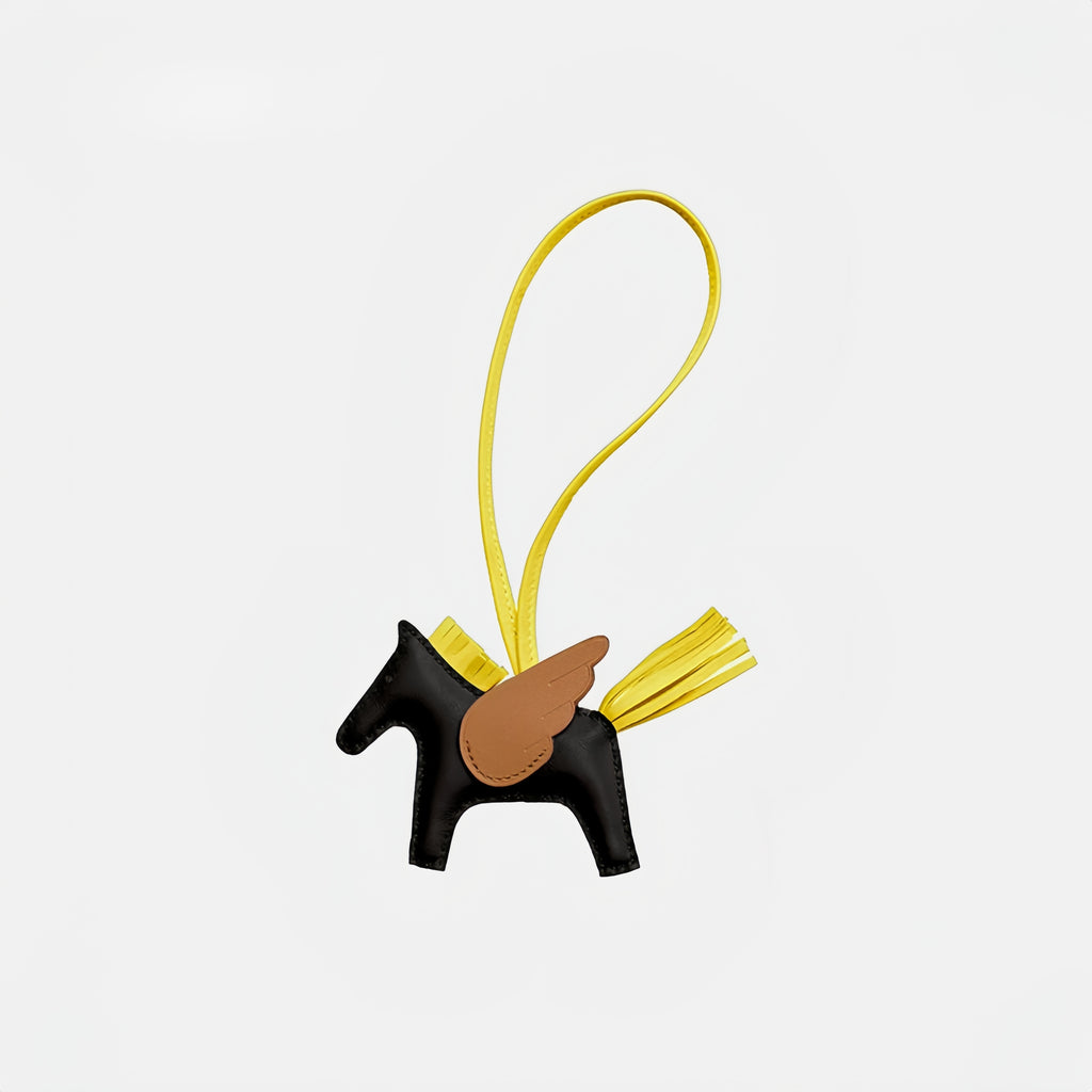 Multicolor Little Flying Horse Leather Bag Charm