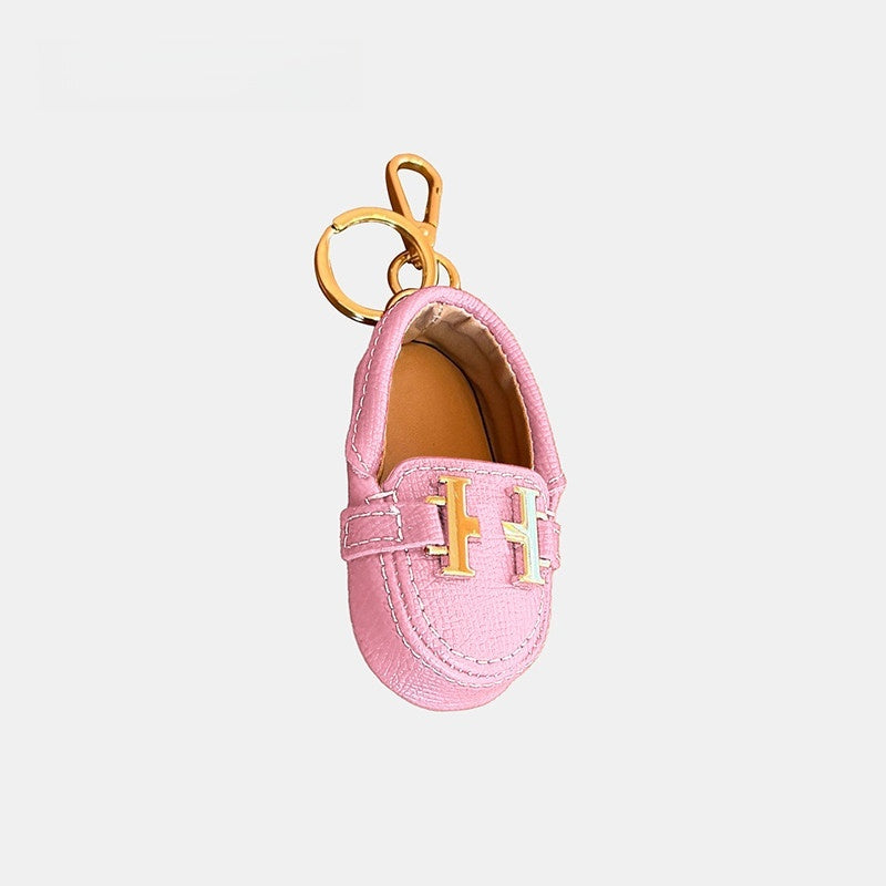 Little Shoe Keychain Leather Bag Charm