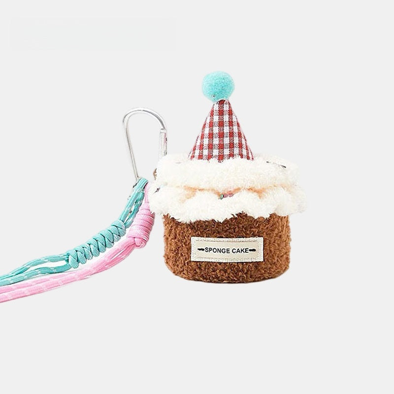 3D Plush Cake Fluffy Bag Charm