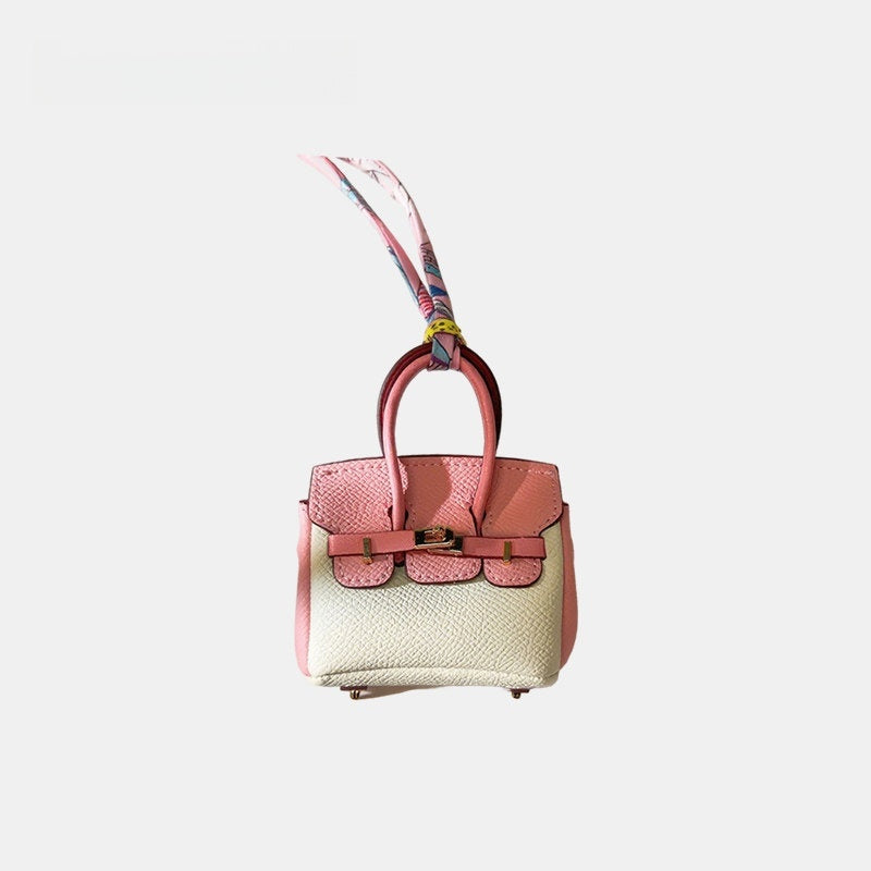 Mini House Bag Leather Bag Charm
