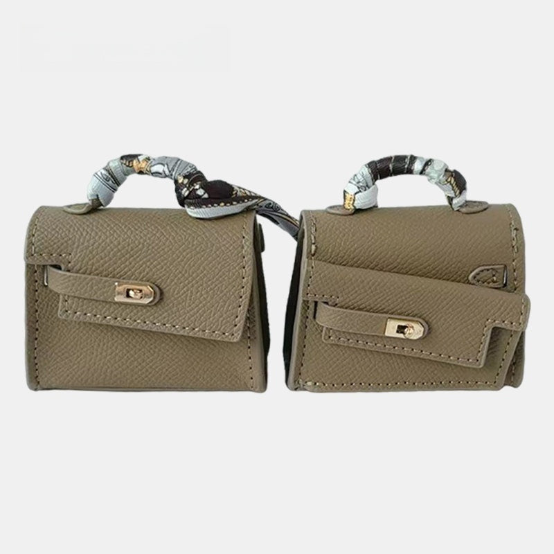 Elongated Mini Bag Leather Bag Charm