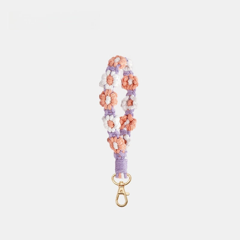 Cute Woven Flower Knotty Bag Charm