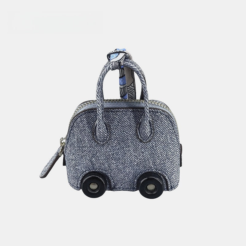 Wheel Shell Bag Leather Bag Charm