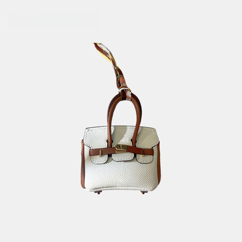 Mini House Bag Leather Bag Charm