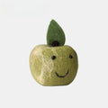 Green Apple Wool Felt Fluffy Bag Charm