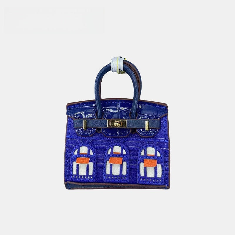 Mini House-shaped Bag Leather Bag Charm