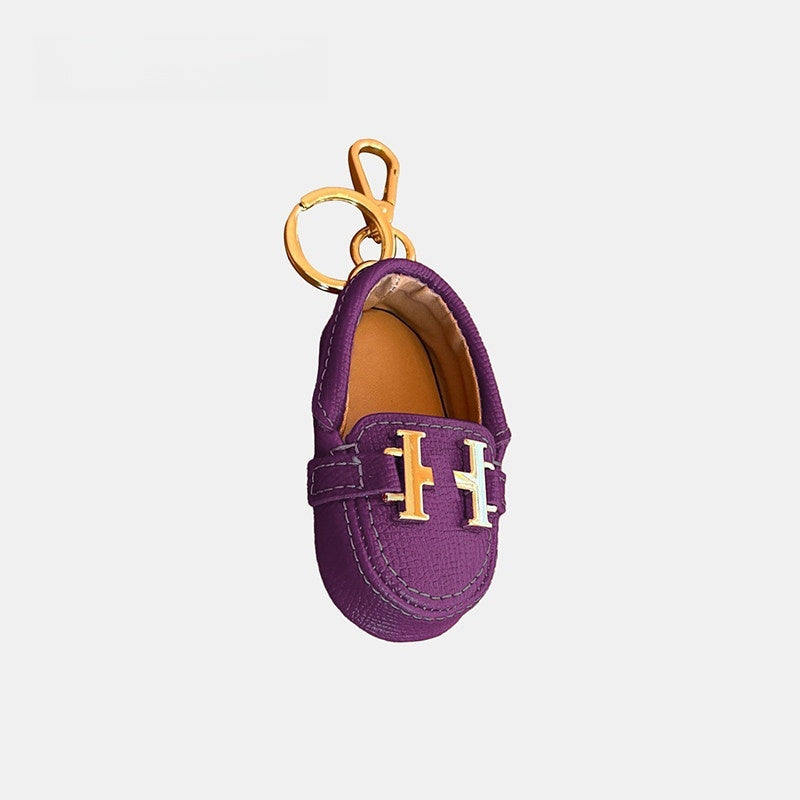 Little Shoe Keychain Leather Bag Charm