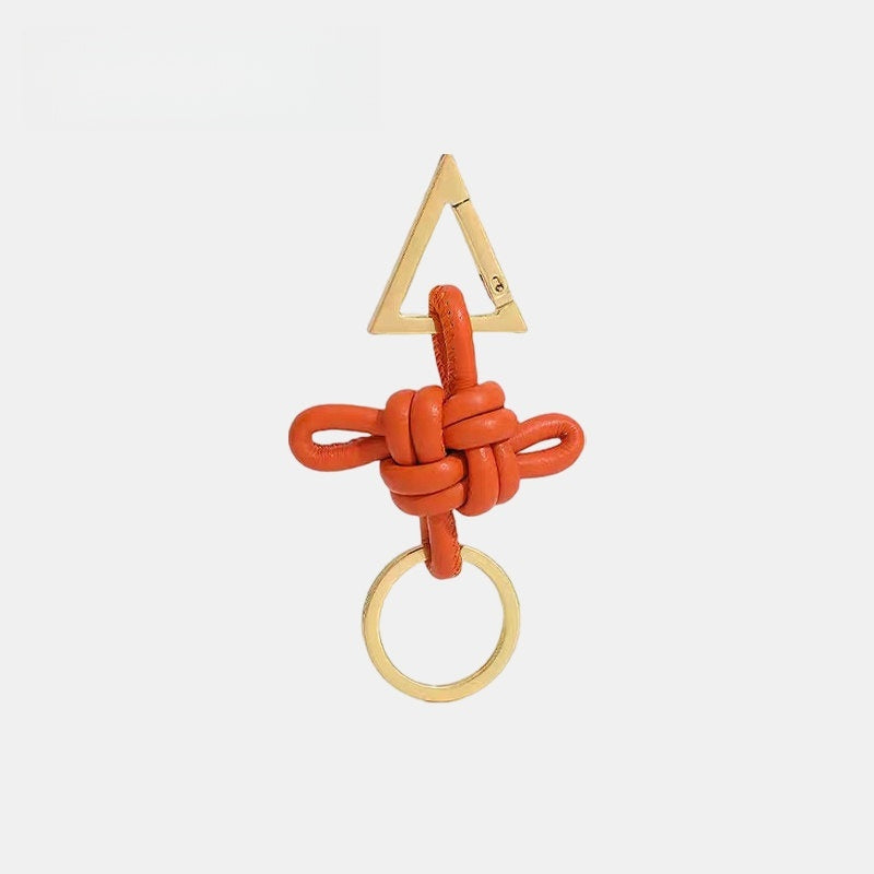 Chinese Knot Leather Bag Charm