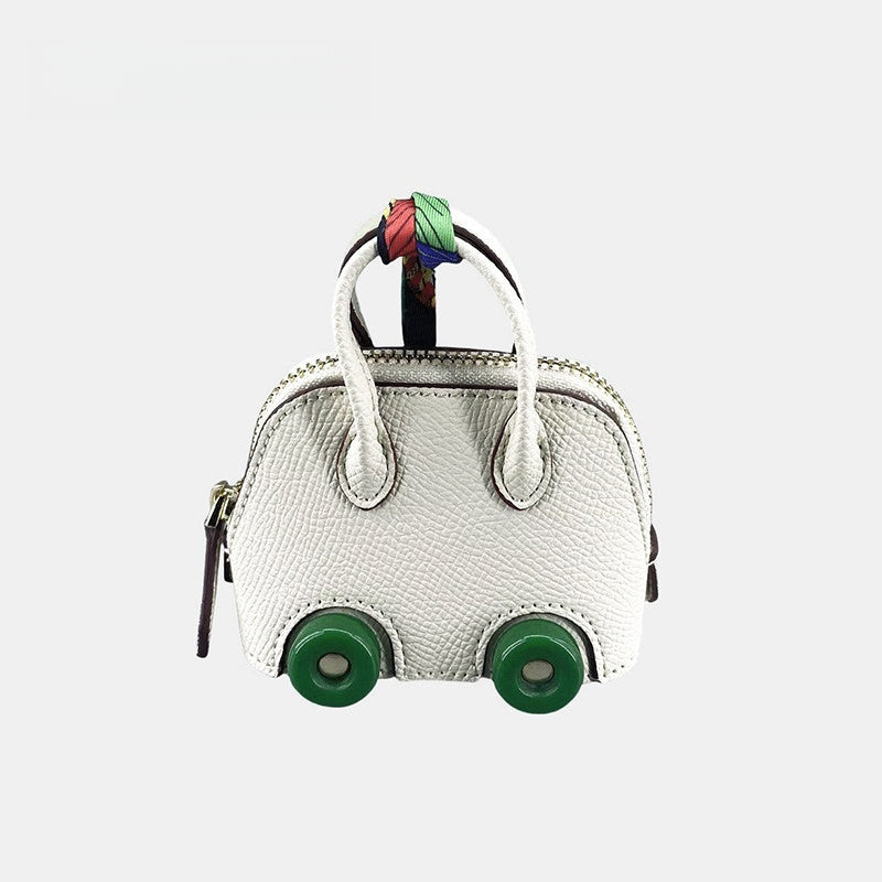 Wheel Shell Bag Leather Bag Charm