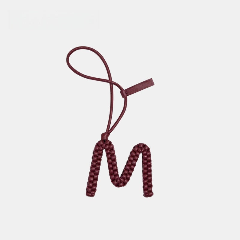 26 Letters Leather Bag Charm