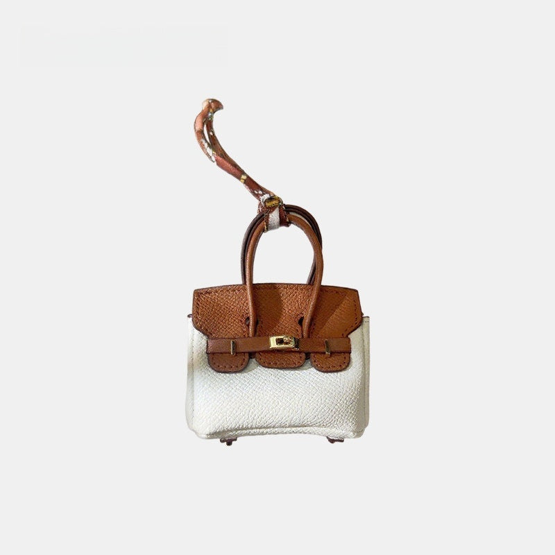 Mini House Bag Leather Bag Charm