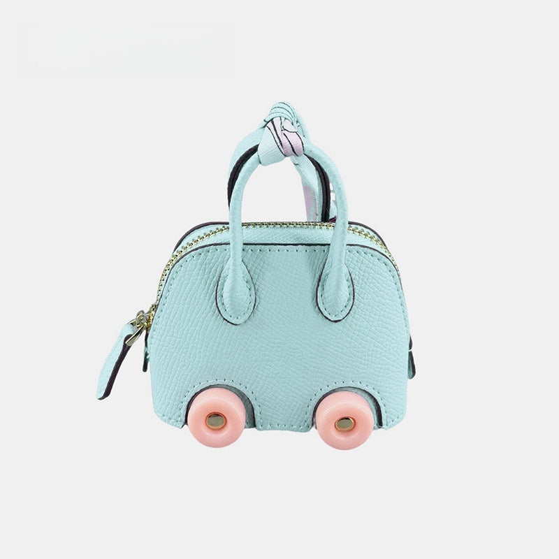 Wheel Shell Bag Leather Bag Charm