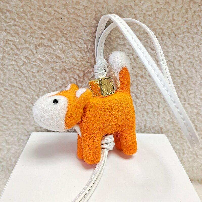 Fox Wool Felt Fluffy Bag Charm
