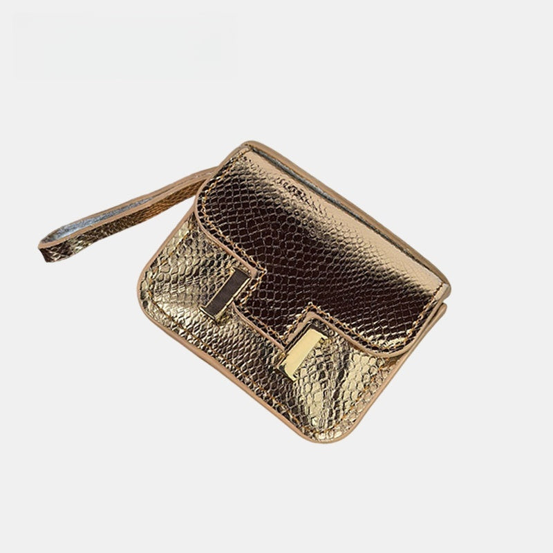 Mini Snake Grain Flap Bag Leather Bag Charm