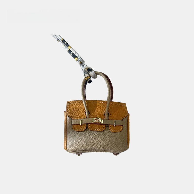 Mini House Bag Leather Bag Charm