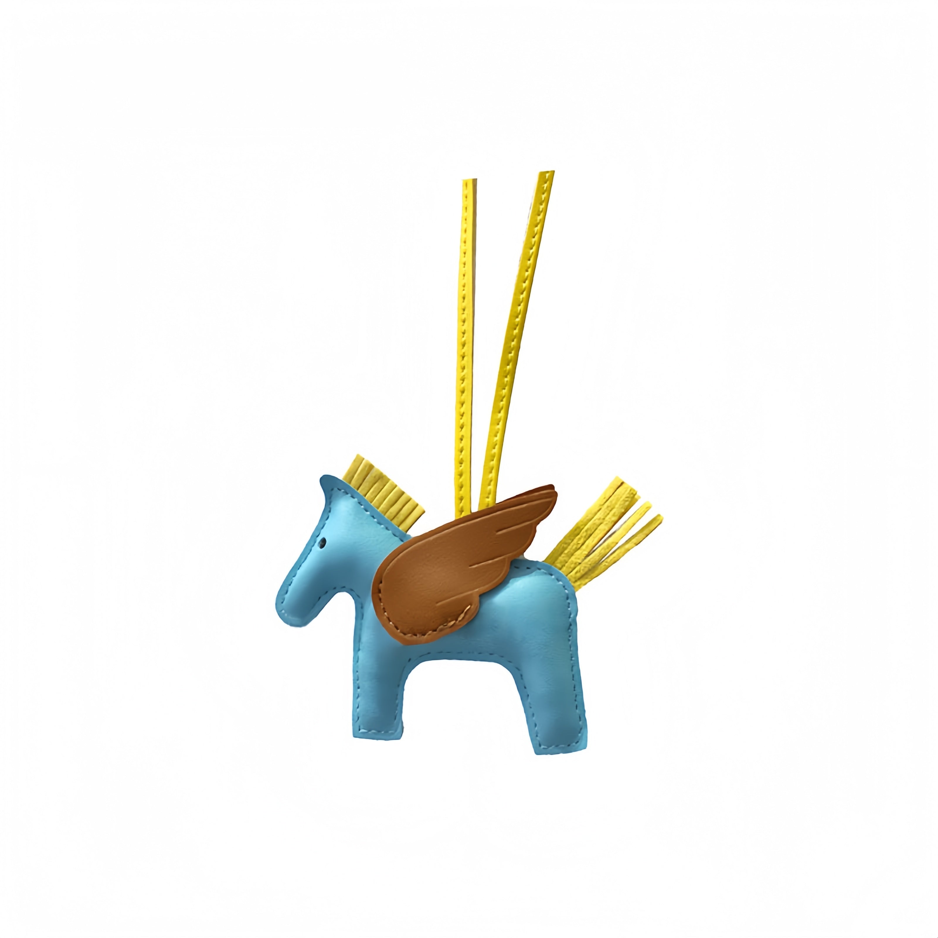 Multicolor Little Flying Horse Leather Bag Charm