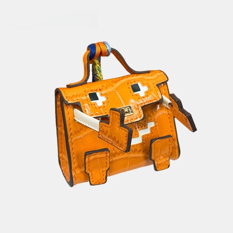 Baby-faced Mini Bag Leather Bag Charm