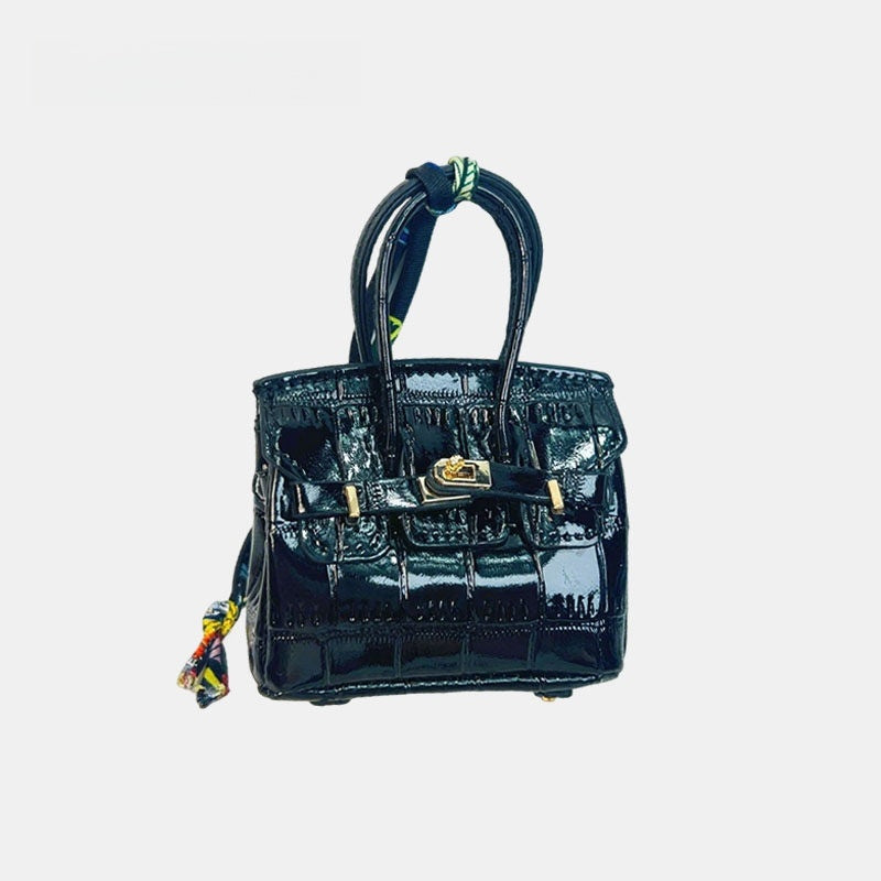 Mini House Bag Leather Bag Charm