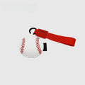 Red Baseball Leather Bag Charm