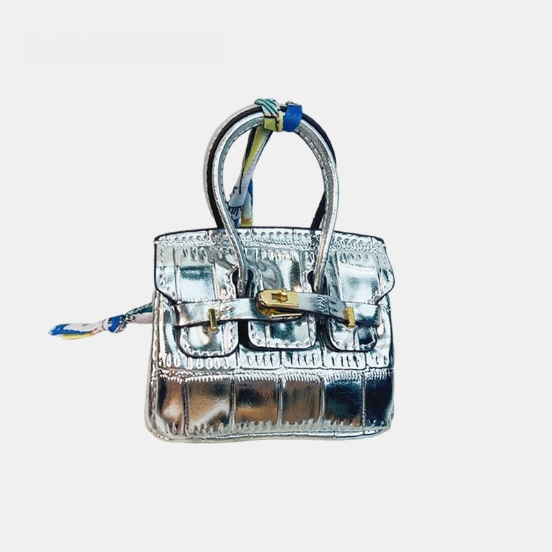 Mini House Bag Leather Bag Charm