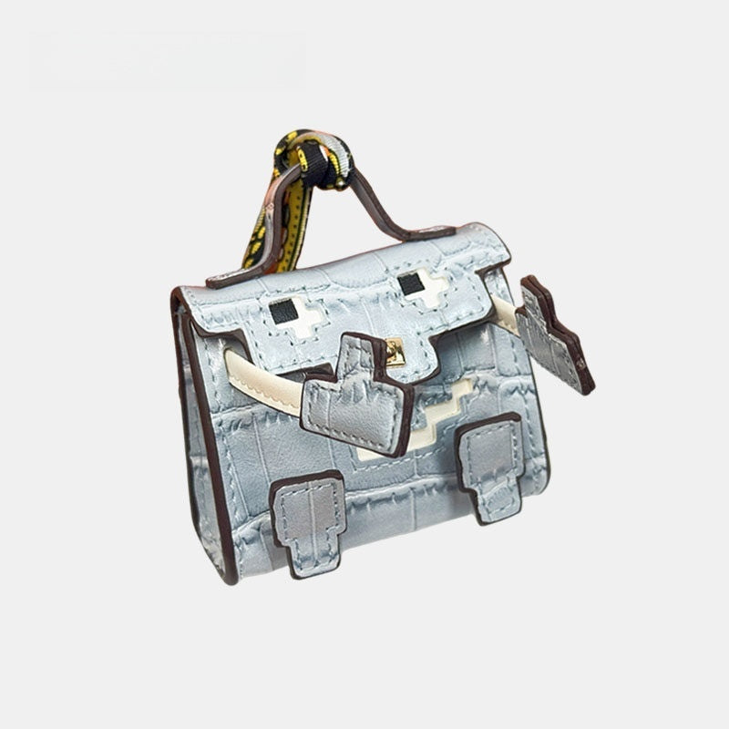 Baby-faced Mini Bag Leather Bag Charm