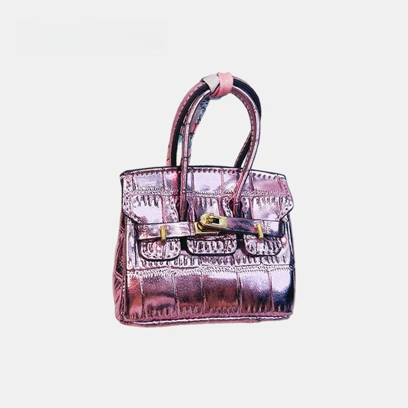 Mini House Bag Leather Bag Charm