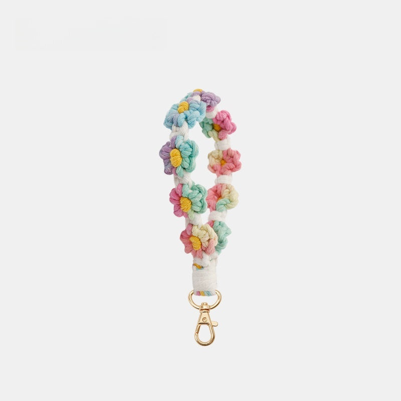 Cute Woven Flower Knotty Bag Charm