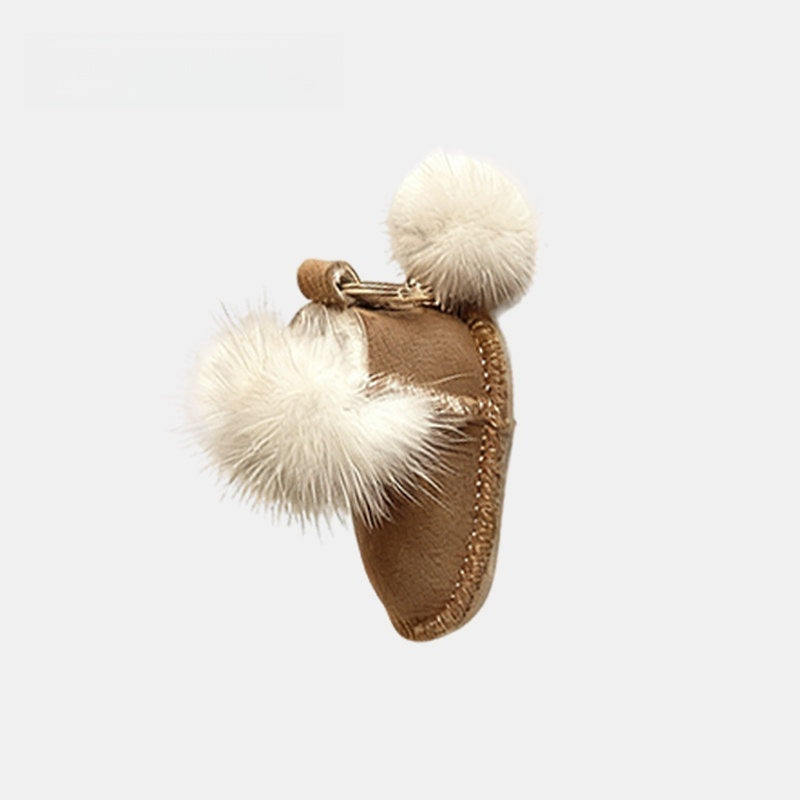 Boots Fluffy Bag Charm