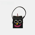 Mini Square-shaped Robot Leather Bag Charm