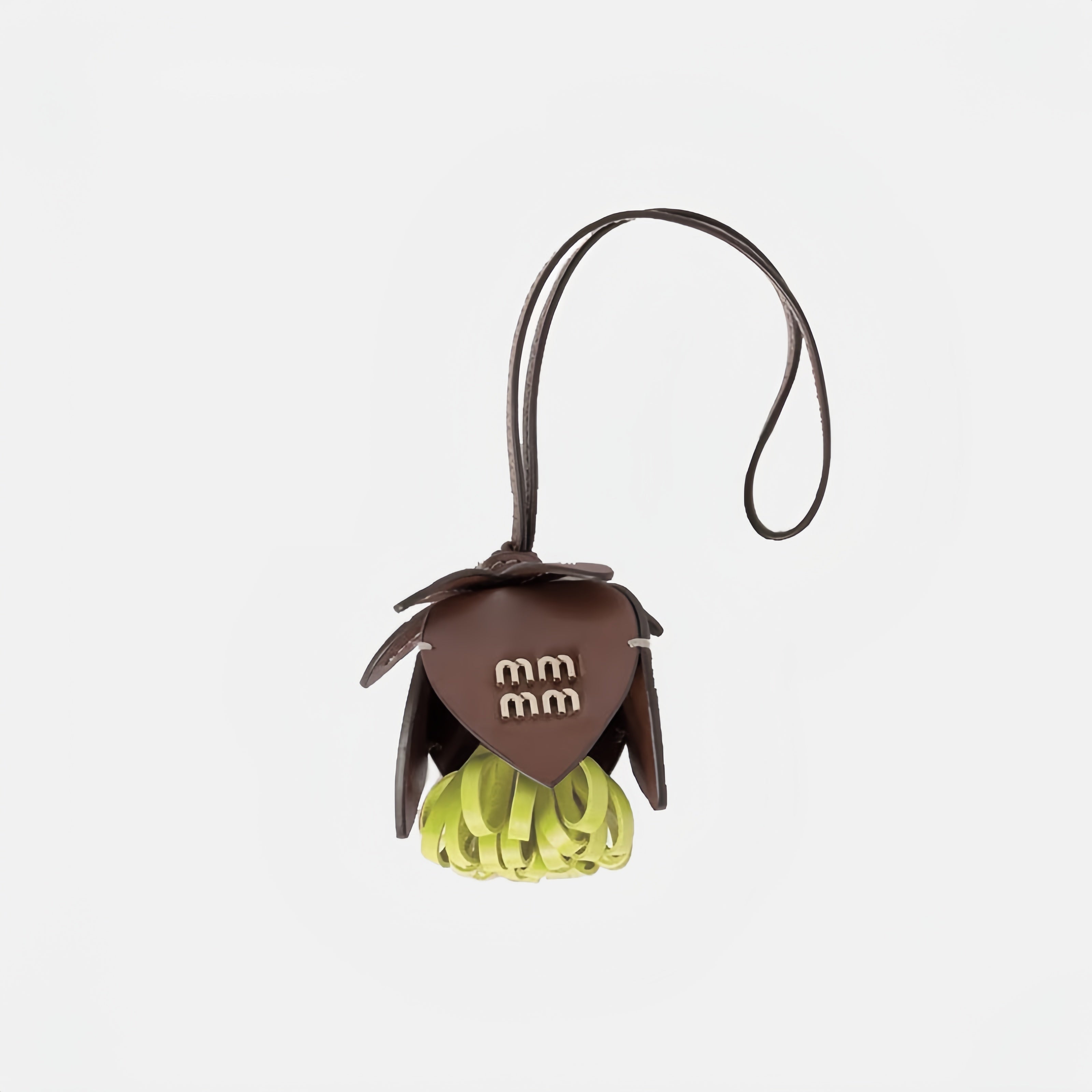 Flower Leather Bag Charm