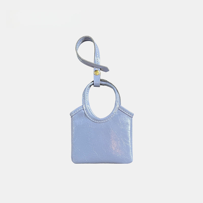 Mini Bucket Bag Leather Bag Charm