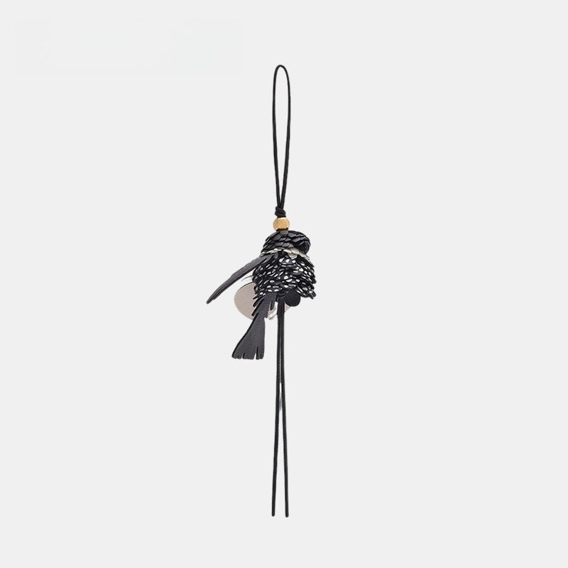 Parrot Leather Bag Charm