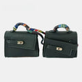 Elongated Mini Bag Leather Bag Charm