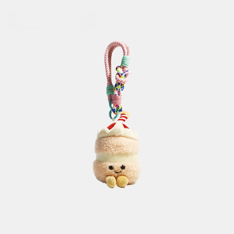 Plush Cake Fluffy Bag Charm