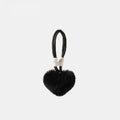 Rex Rabbit Fur Heart Fluffy Bag Charm