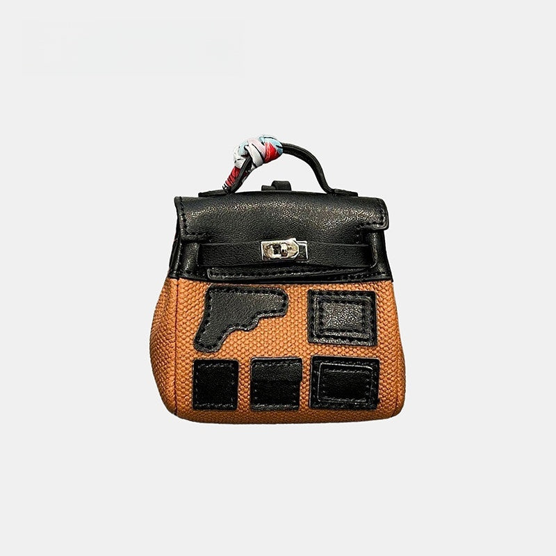 Parody Top Handle Bag Leather Bag Charm