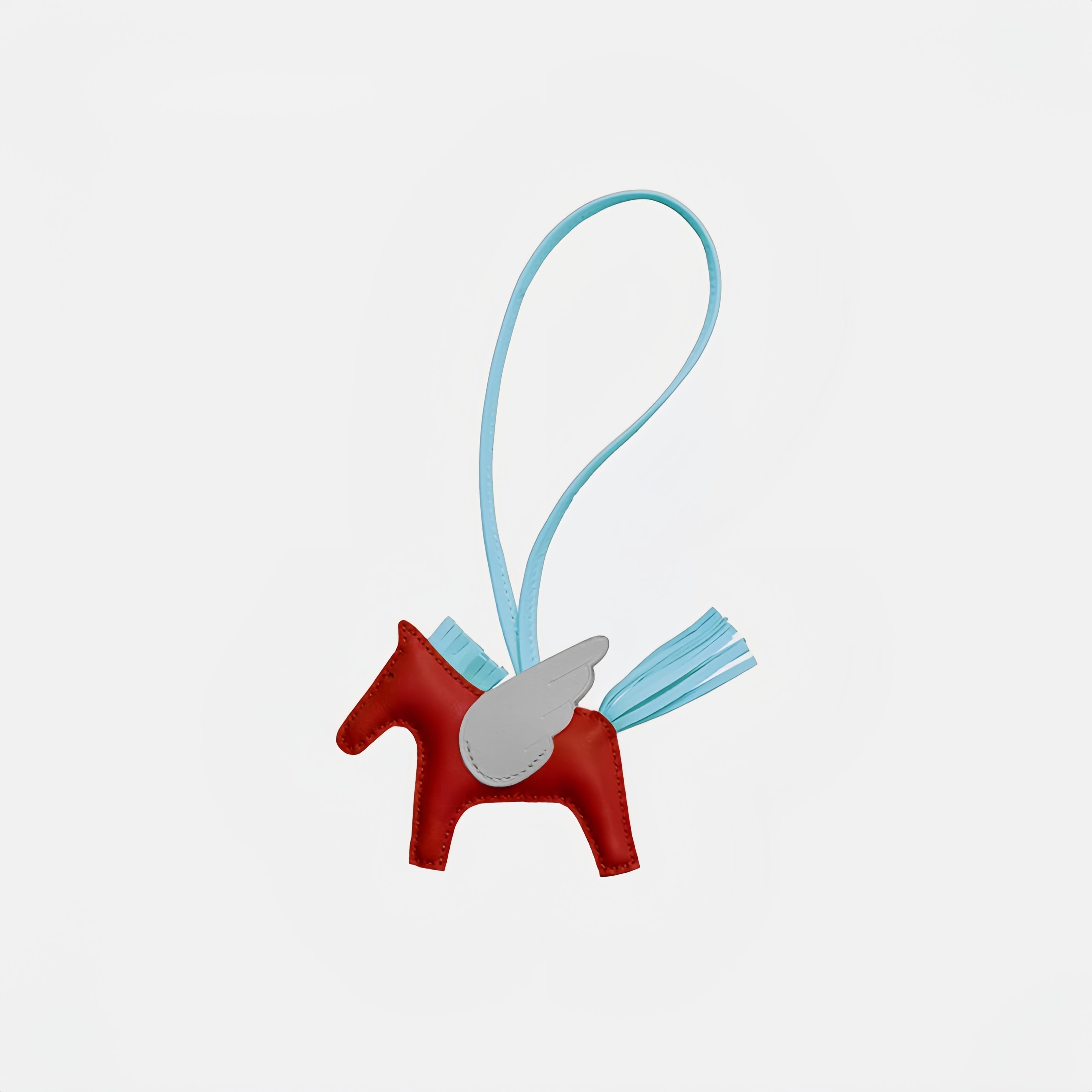 Multicolor Little Flying Horse Leather Bag Charm