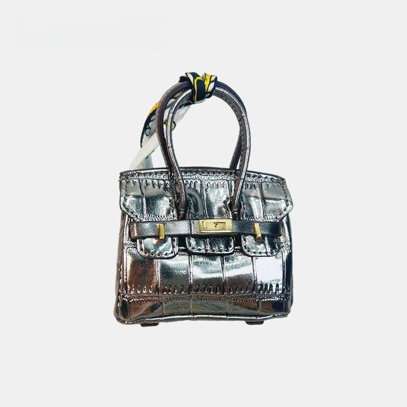 Mini House Bag Leather Bag Charm