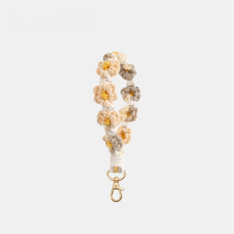 Cute Woven Flower Knotty Bag Charm
