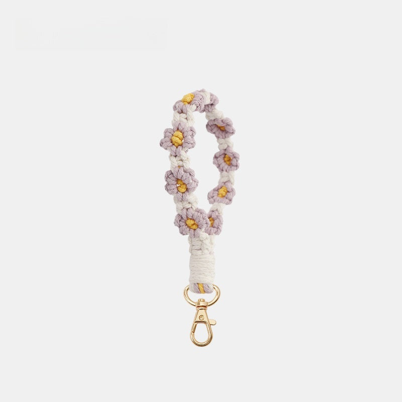 Cute Woven Flower Knotty Bag Charm