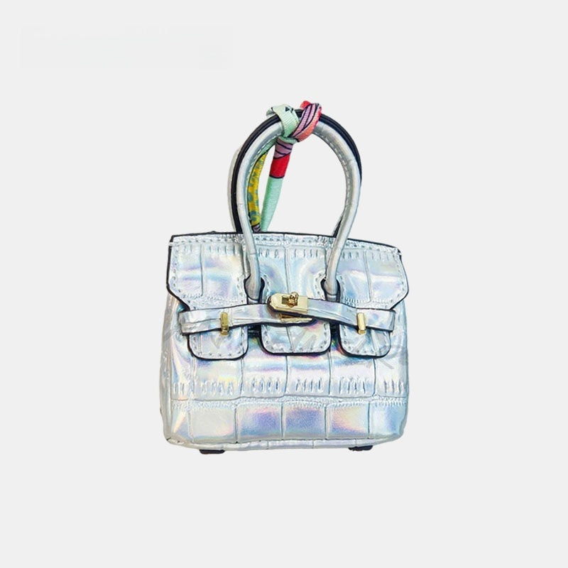 Mini House Bag Leather Bag Charm