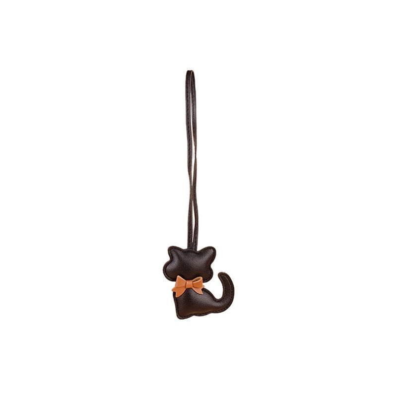 Little Cat Leather Bag Charm