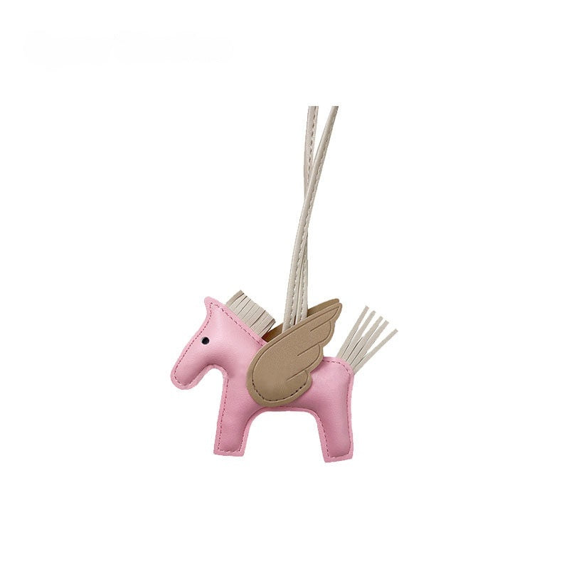 Multicolor Little Flying Horse Leather Bag Charm