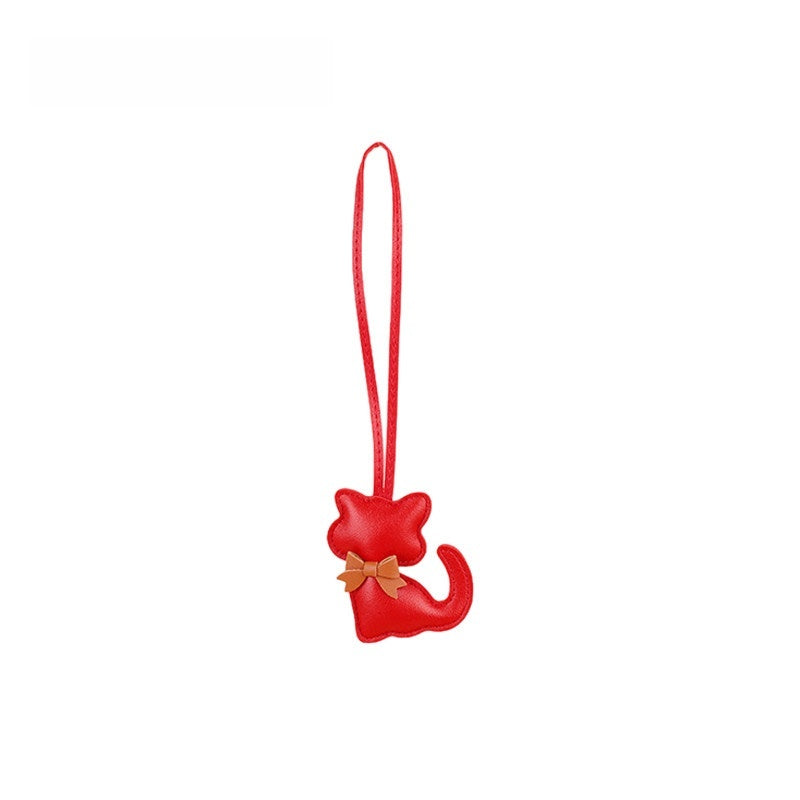 Little Cat Leather Bag Charm