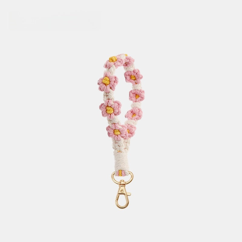 Cute Woven Flower Knotty Bag Charm