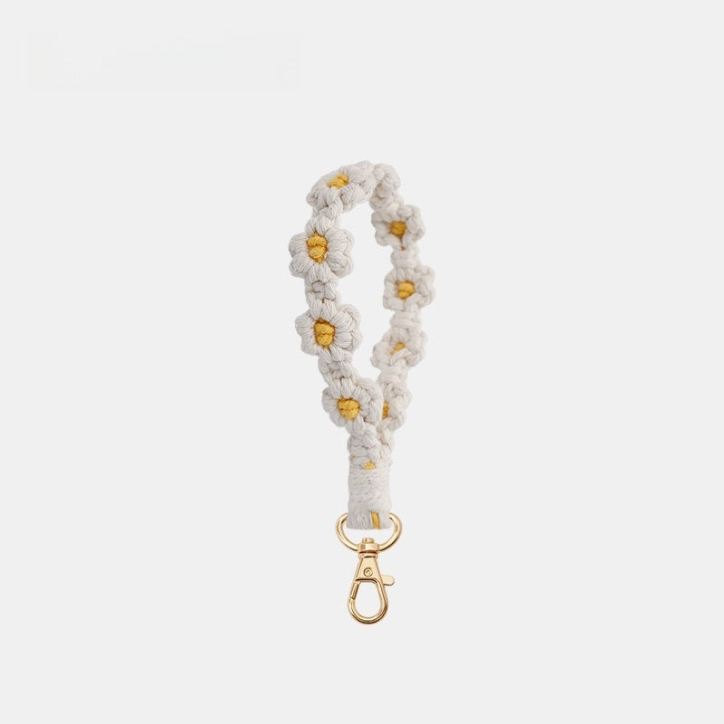 Cute Woven Flower Knotty Bag Charm