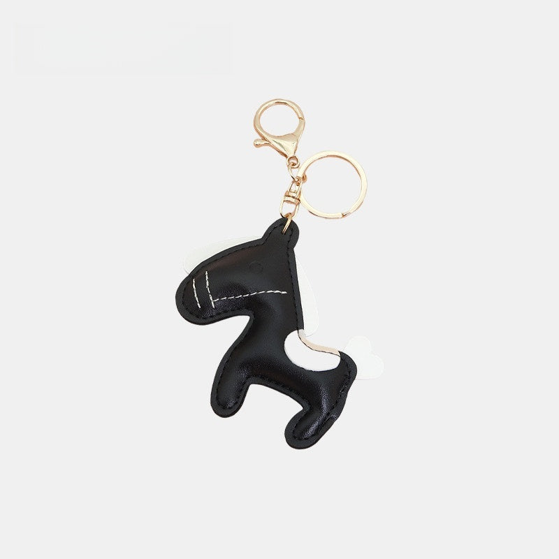 Mouth-stitched Horse Leather Bag Charm